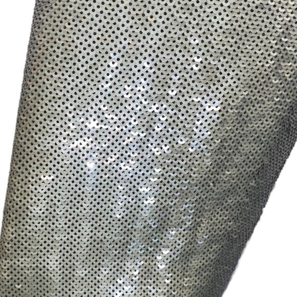 NWT Ralph Lauren Purple Label Runway Collection Silver Sequin Sheath Dress 8 - Picture 13 of 14